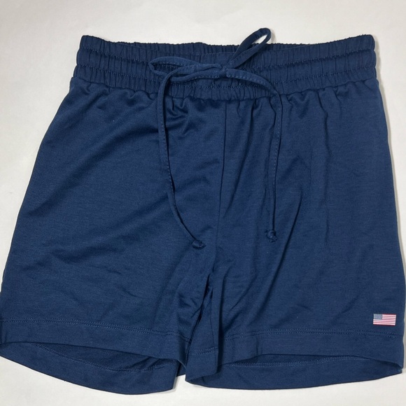 PSK collective Women’s running short, Moisture wicking, mid length,Navy, Medium - Picture 2 of 6
